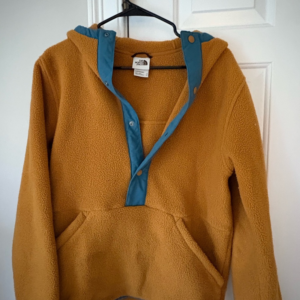 The North Face Mustard Fleece Hoodie